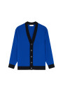 Gilet bicolore en laine mérinos - Silence 8316