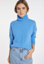 Turtleneck sweater with cashmere slits - Adena