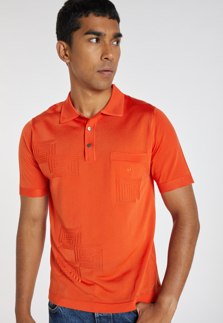 Fil Lumière patterned polo shirt - Jordan