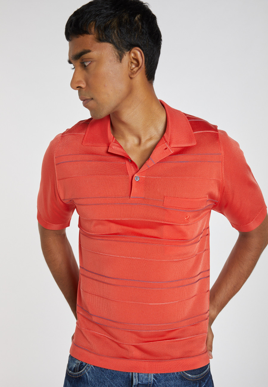 Polo shirt in Fil Lumière stripes - Aldo