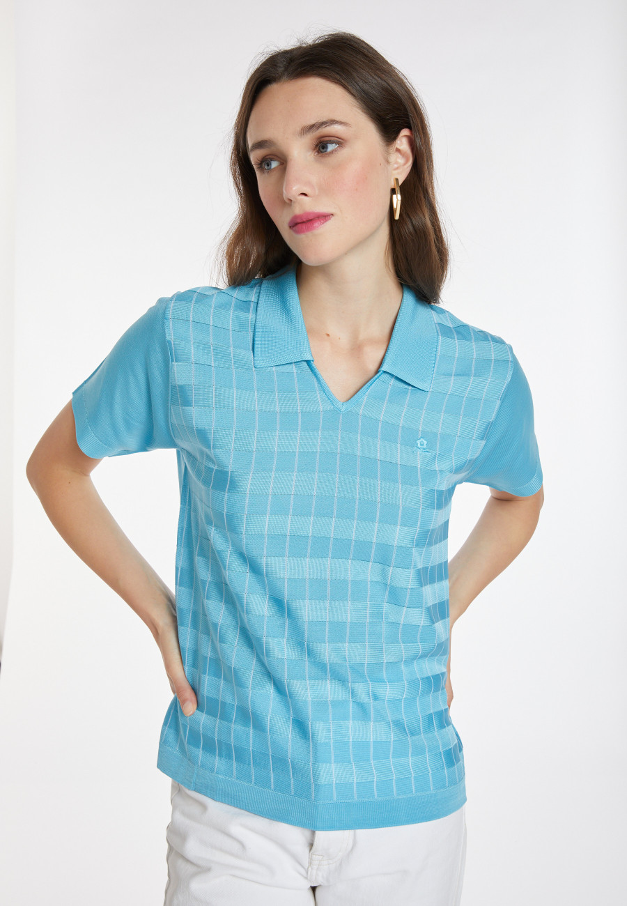 Polo-Shirt Fil Lumière mit Muster - Kelsey