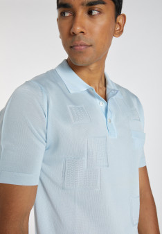 Fil Lumière patterned polo shirt - Albin