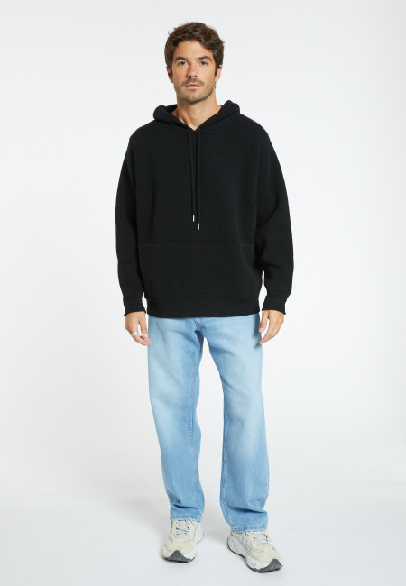 Unisex wool and cashmere hoodie - Fabio