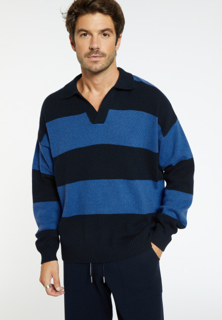 Pullover mit Polokragen aus Wolle und Kaschmir - Sean