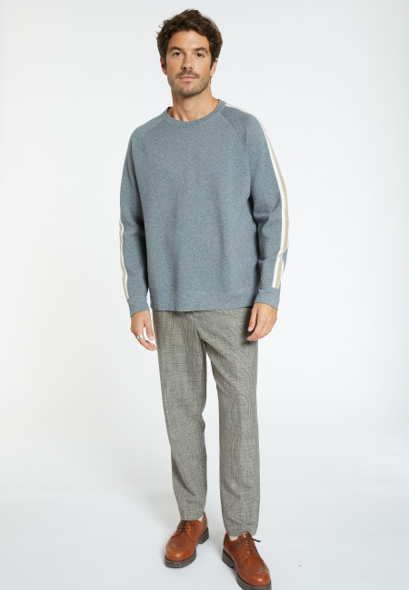 Wool-blend tricolour sweater - Sigur