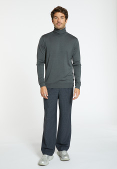 Pull col roulé en laine - Berry