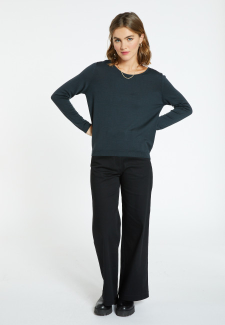 Round neck sweater 100% Wool - Betina