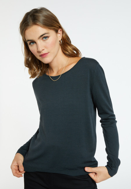 Round neck sweater 100% Wool - Betina
