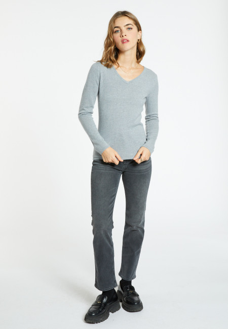 V collar cashmere jumper - Eniva