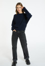Pull ample à poches en cachemire et laine - Davina 8240