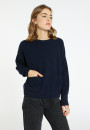 Pull ample à poches en cachemire et laine - Davina 8240