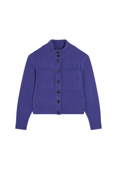 Cashmere and wool buttoned cardigan - Cyrielle