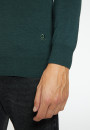 Pull col polo avec logo en laine mérinos - Eni 7430 noisette - 88 Camel