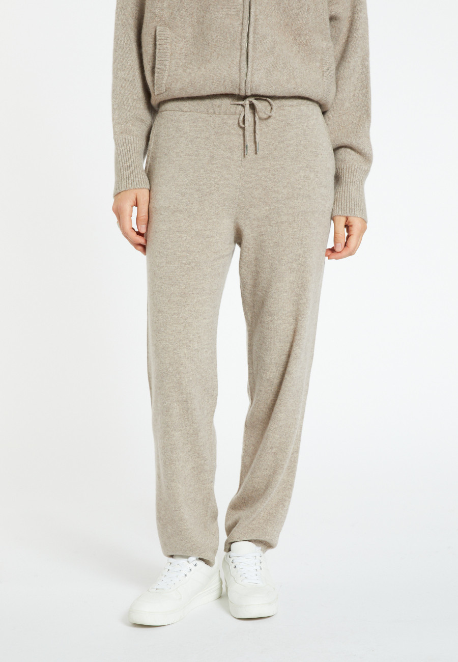 Jogger en cachemire - Amande