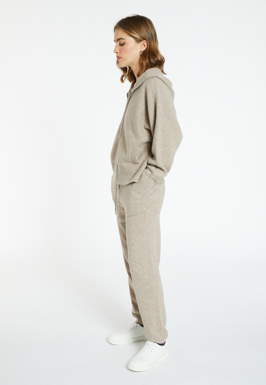 Zipped cashmere cardigan - Gabien