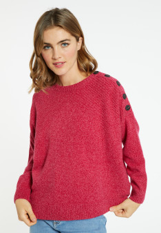 Pull boutonné laine et cachemire - Charlie 8292