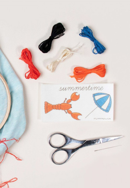 Embroidery kits - Lobster
