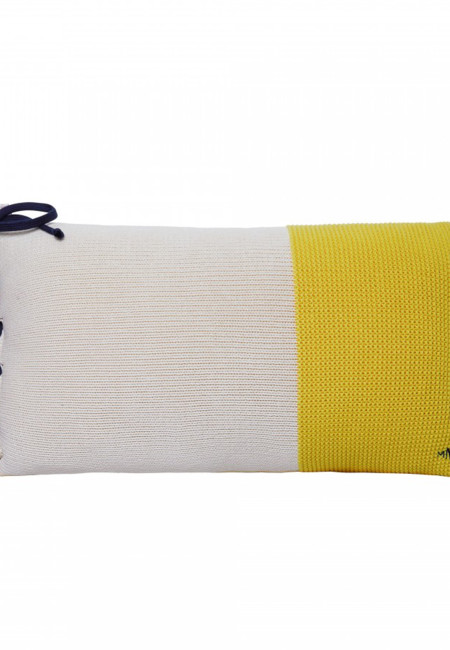 Cushion with organic cotton bow - KANSAS