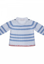 Pull pour bébé en coton - Kennedy 6559 blanc mistral - 02 Blanc