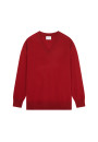 Loose sweater with V-neck slits in cashmere - Alienor
