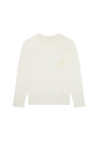 Pull laine mérinos avec logo