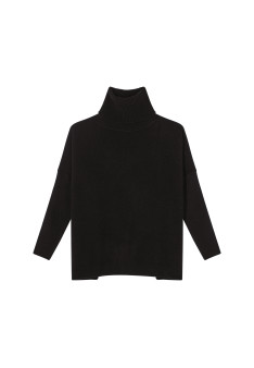 Loose-fitting turtleneck sweater in wool and cashmere - Clara