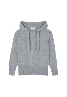 Pull à capuche en laine et cachemire - Cassia