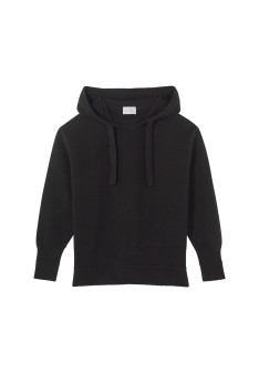 Pull à capuche en laine et cachemire - Cassia