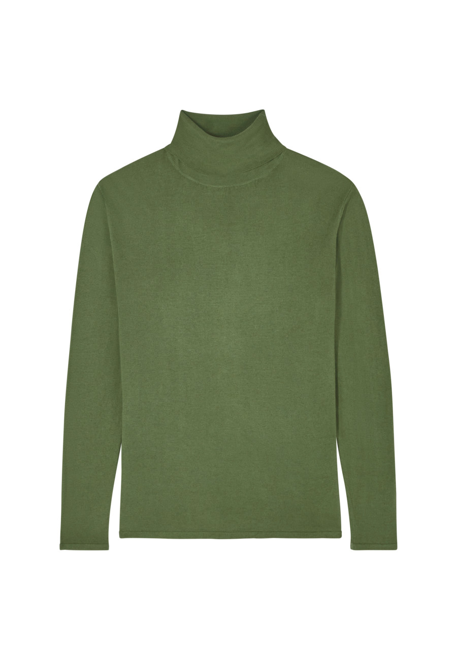 Bamboo cashmere turtleneck t-shirt - Aéris