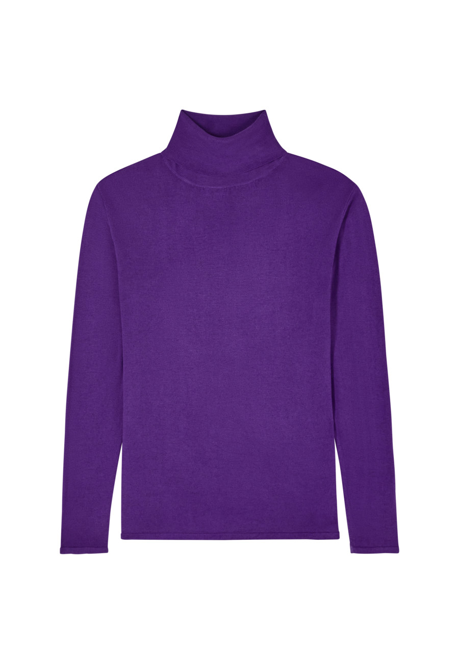 Bamboo cashmere turtleneck t-shirt - Aéris