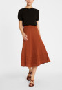 Long flared skirt in cotton - Meredith