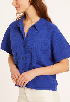 Short sleeve cotton blouse - Medina