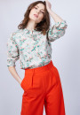 Chemise en coton Maison Montagut x Maison Martin Morel - Malaisie 6573 MMM - 23 Vert clair