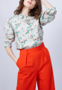 Chemise en coton Maison Montagut x Maison Martin Morel - Malaisie 6573 MMM - 23 Vert clair
