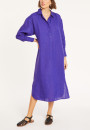 Robe longue col polo en lin - Valerie