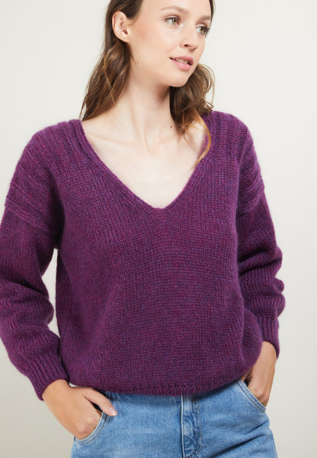 Twisted back mohair jumper - Gwen