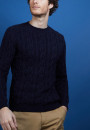 Pull torsadé en coton - Dublin 6800 blanc - 02 Blanc