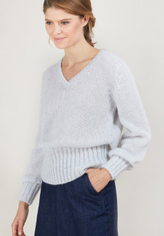 V-neck mohair sweater - Gracy