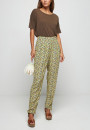Patterned trousers in viscose warp and weft - Septime
