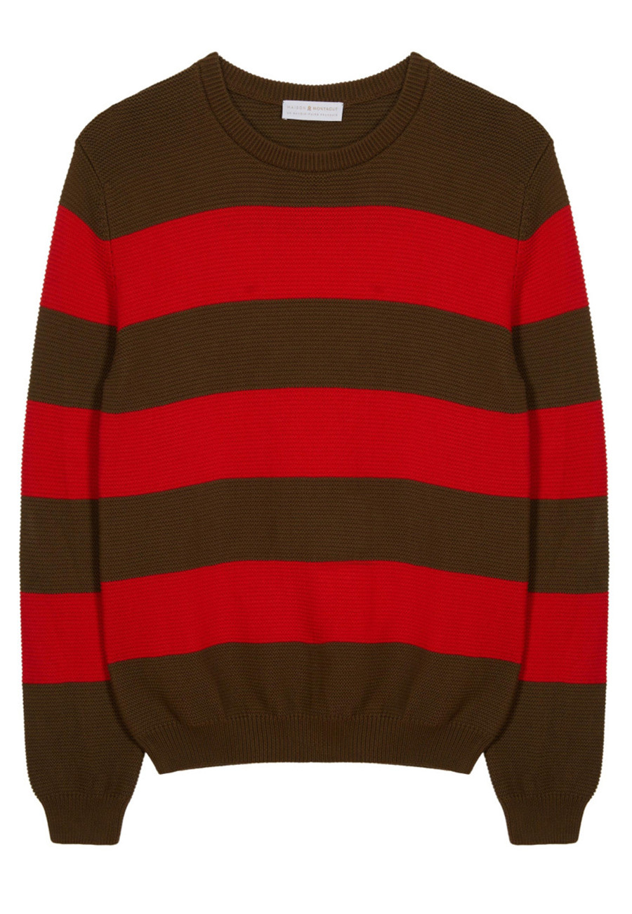 Organic cotton big stripes sweater - Rivage