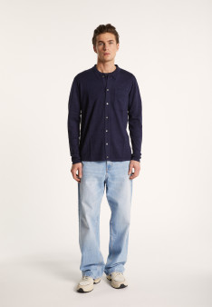 Long-sleeved cashmere linen shirt - Bazar