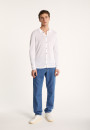 Slub linen button-down shirt - Blason