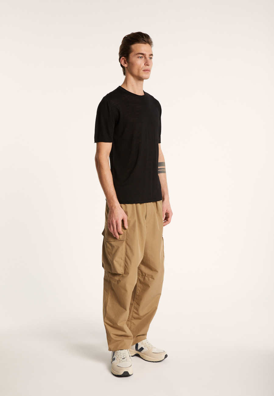 Round-neck slub linen T-shirt - Renaud