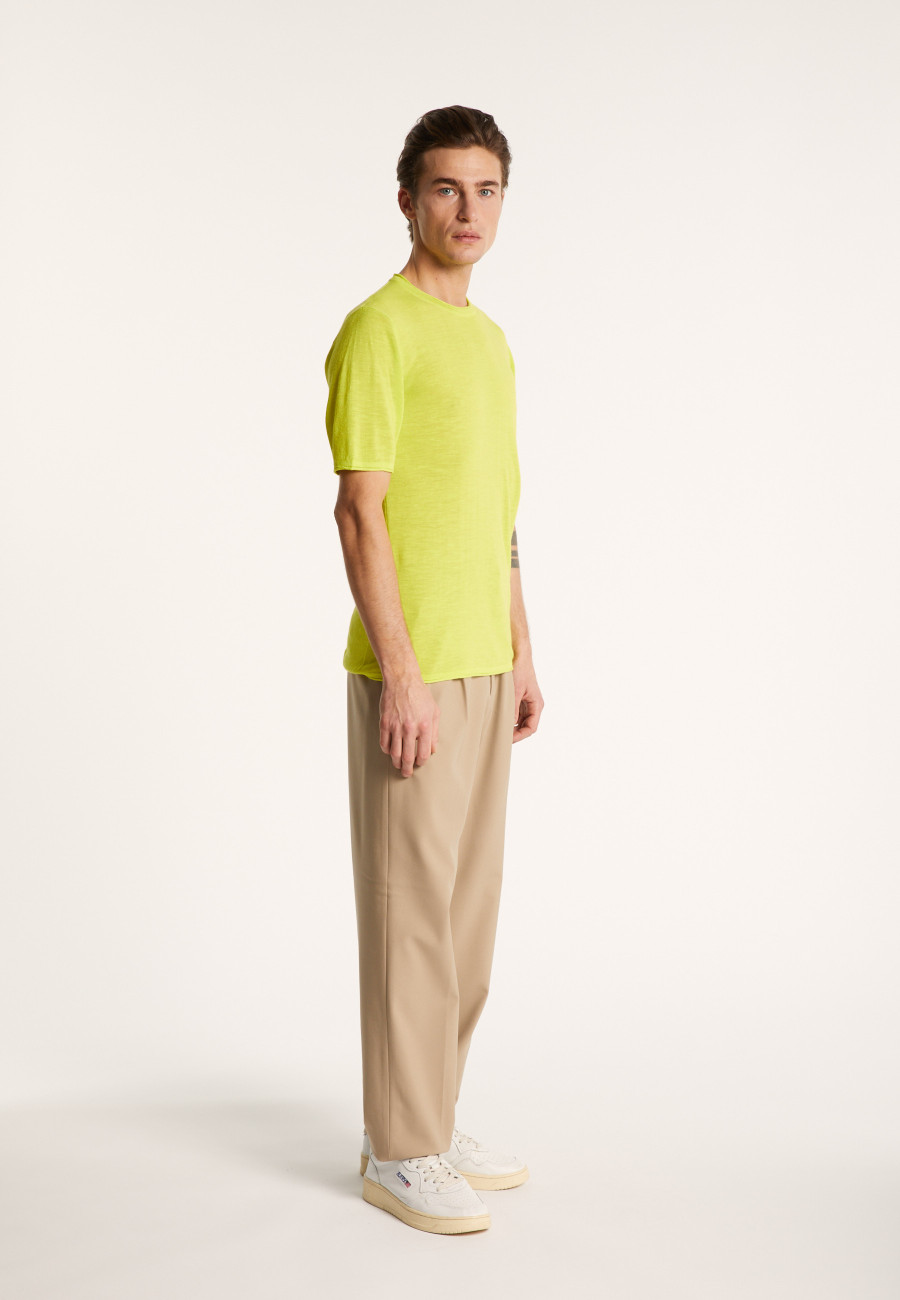 Round-neck slub linen T-shirt - Renaud