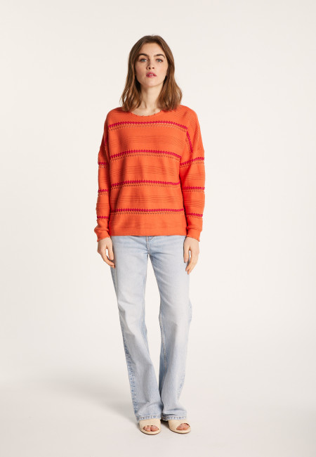 Cotton striped sweater - Luna