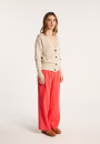 Gilet col V en coton et lin - Nais