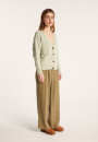 Gilet col V en coton et lin - Nais