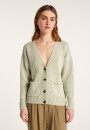 Gilet col V en coton et lin - Nais