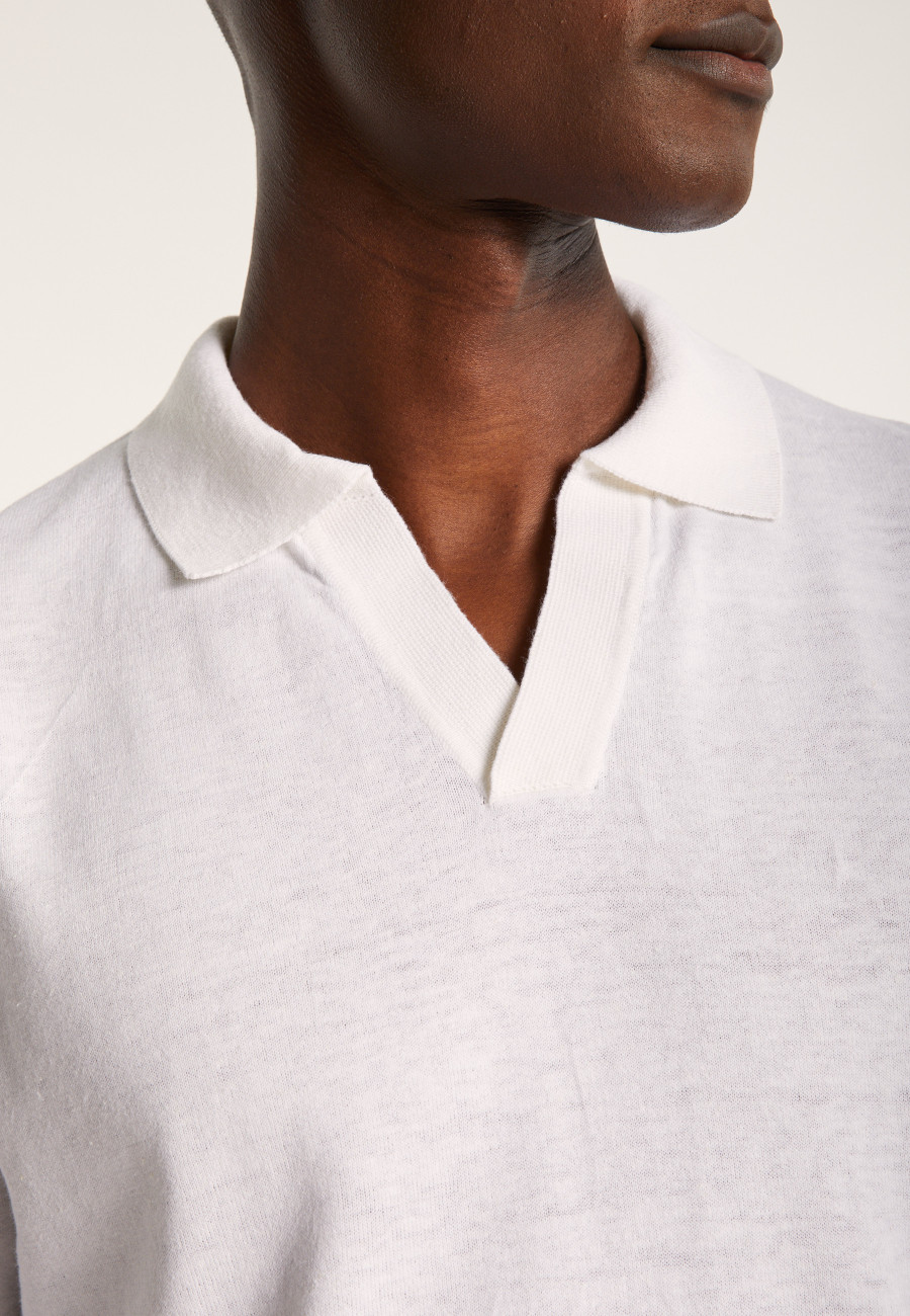 Cotton linen polo shirt - Iouri