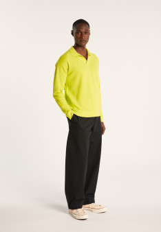 Polo manches longues en coton - Ido